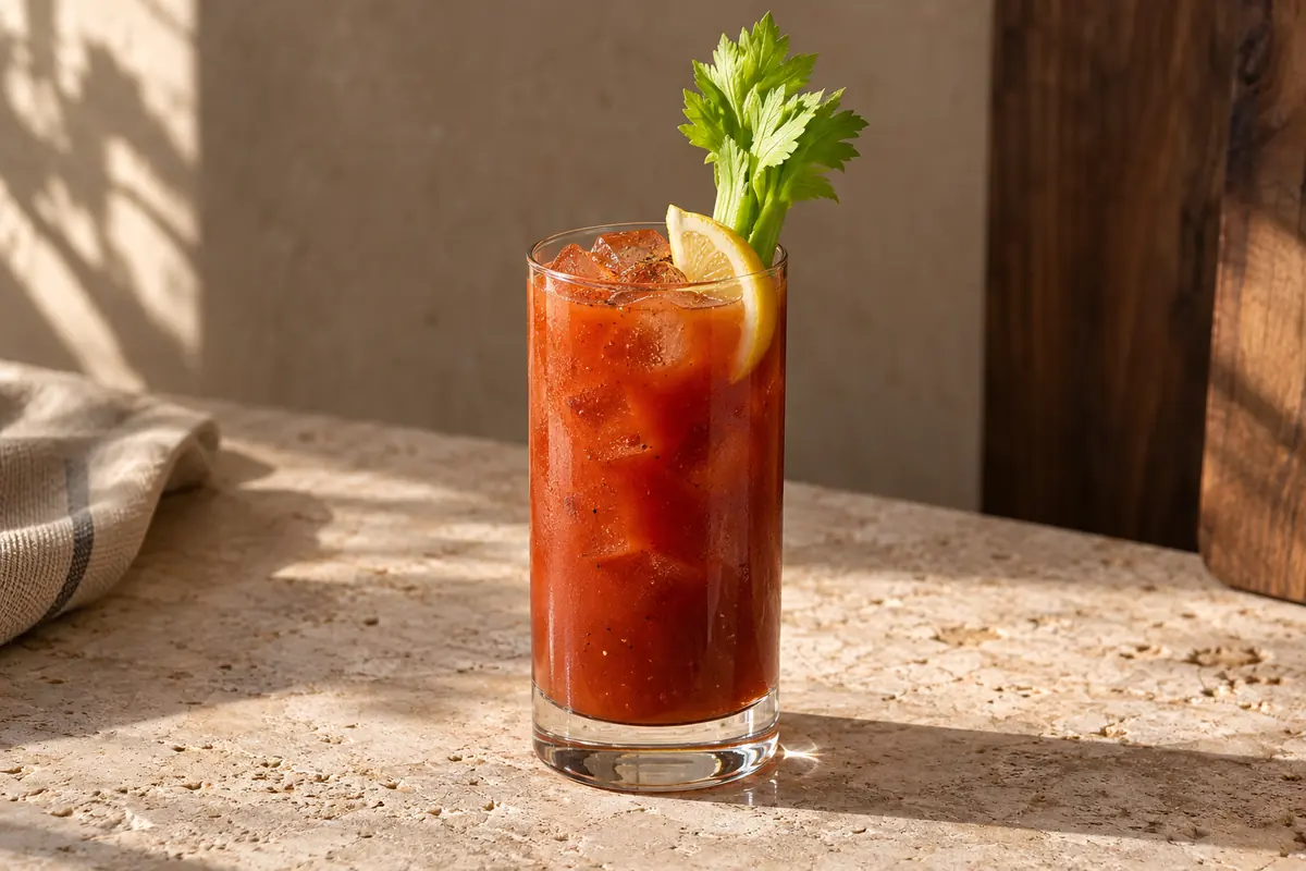 Bloody Mary serving suggestion
