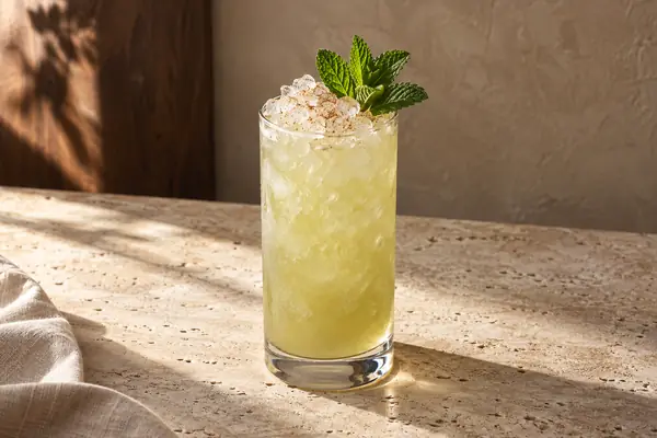 Chartreuse Swizzle serving suggestion