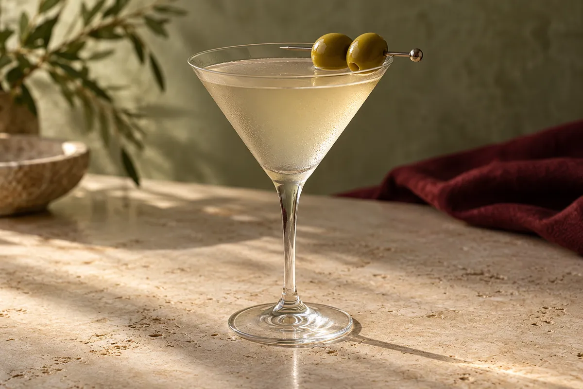 Dirty Martini serving suggestion