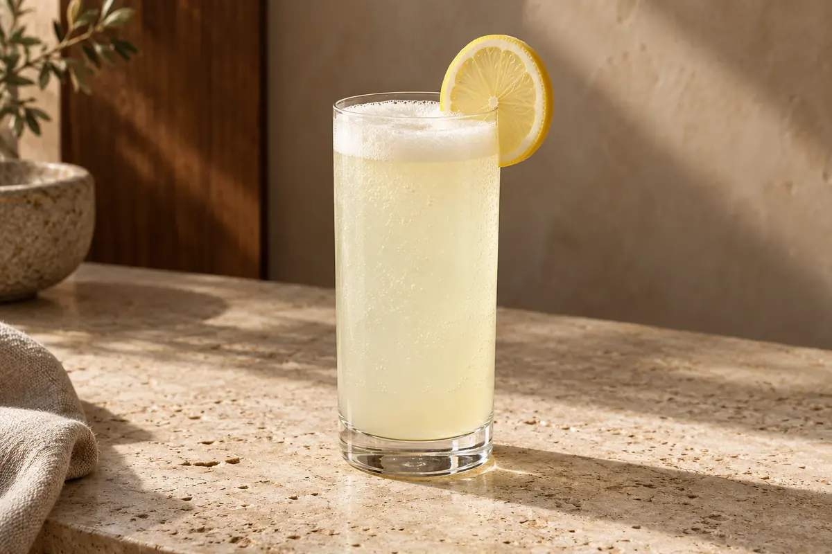 Gin Fizz serving suggestion