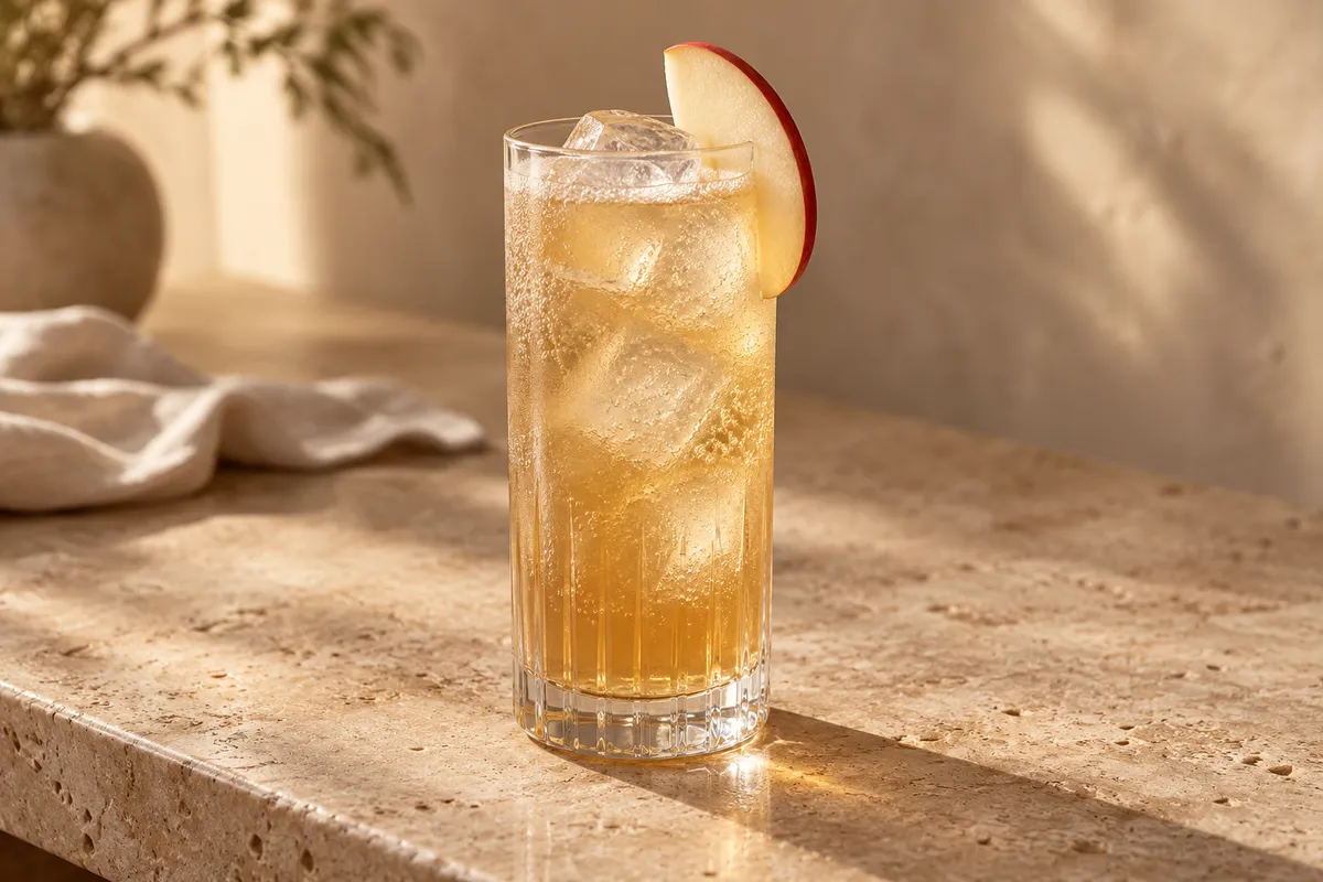 Apple Bourbon Buck serving suggestion