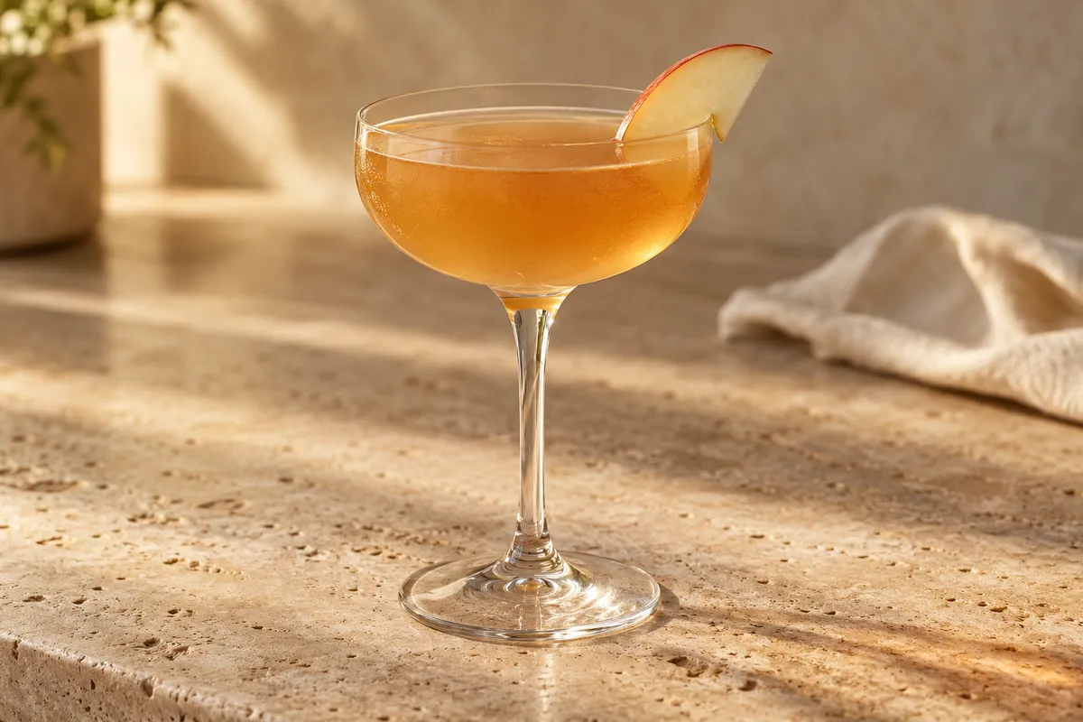 Apple Bourbon Daisy serving suggestion