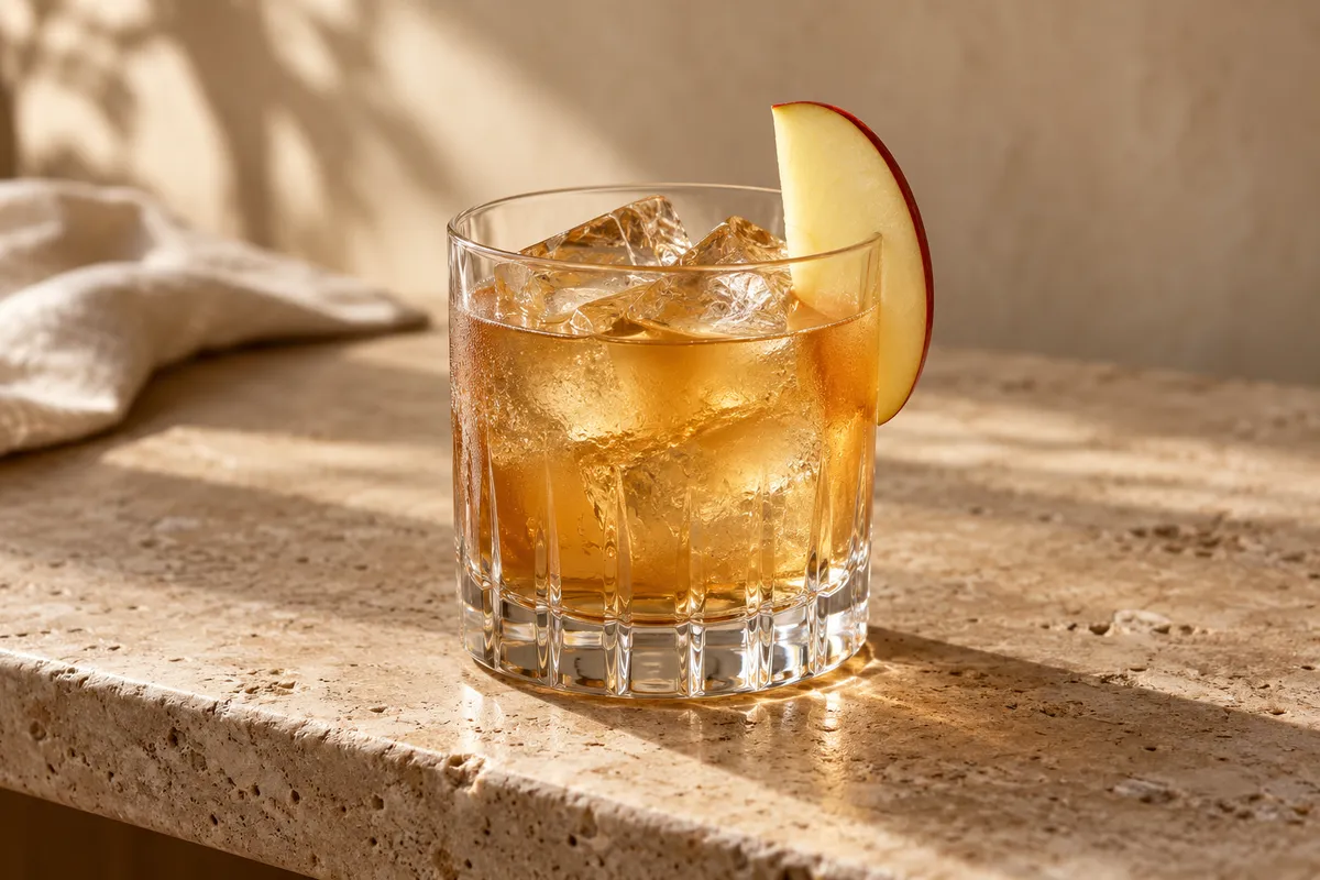 Apple Bourbon Smash serving suggestion