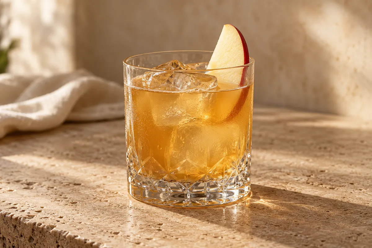 Apple Bourbon Sour serving suggestion