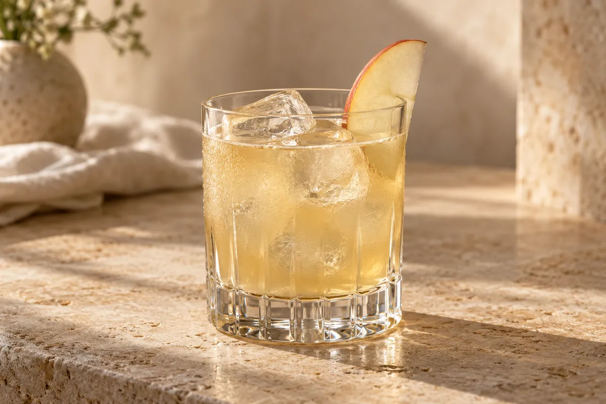 Apple Rum Sour serving suggestion
