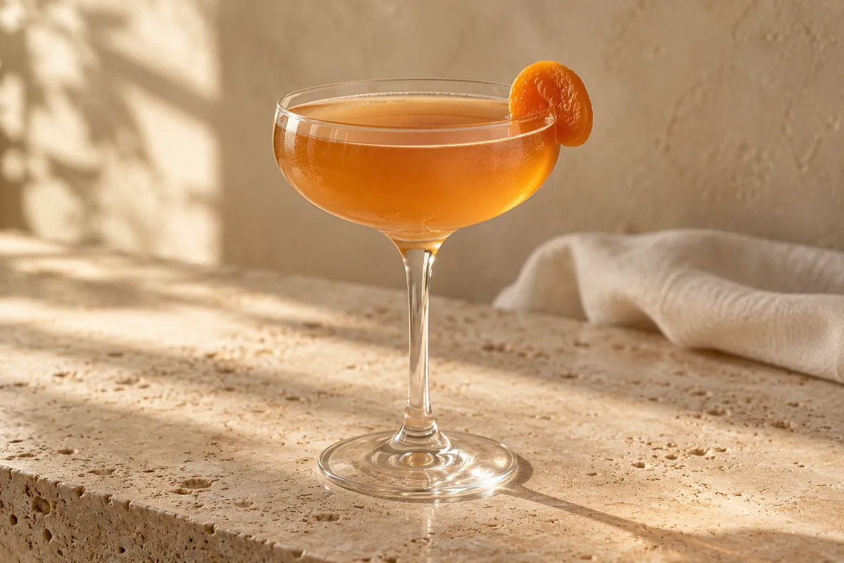 Apricot Bourbon Daisy serving suggestion