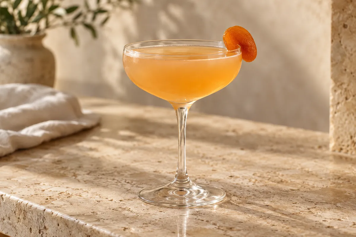 Apricot Gin Daisy serving suggestion