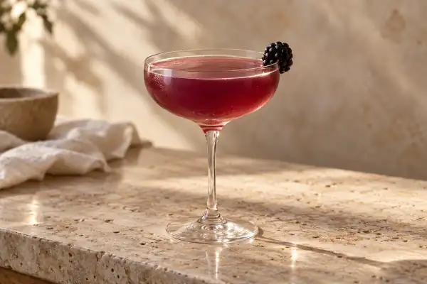 Blackberry Bourbon Daisy serving suggestion