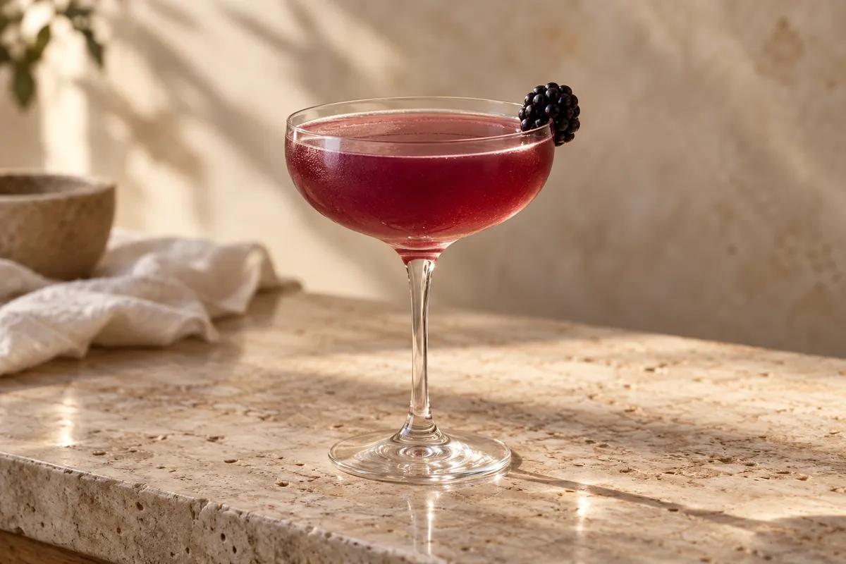 Blackberry Bourbon Daisy serving suggestion