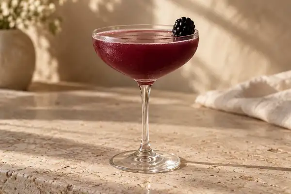 Blackberry Tequila Daisy serving suggestion