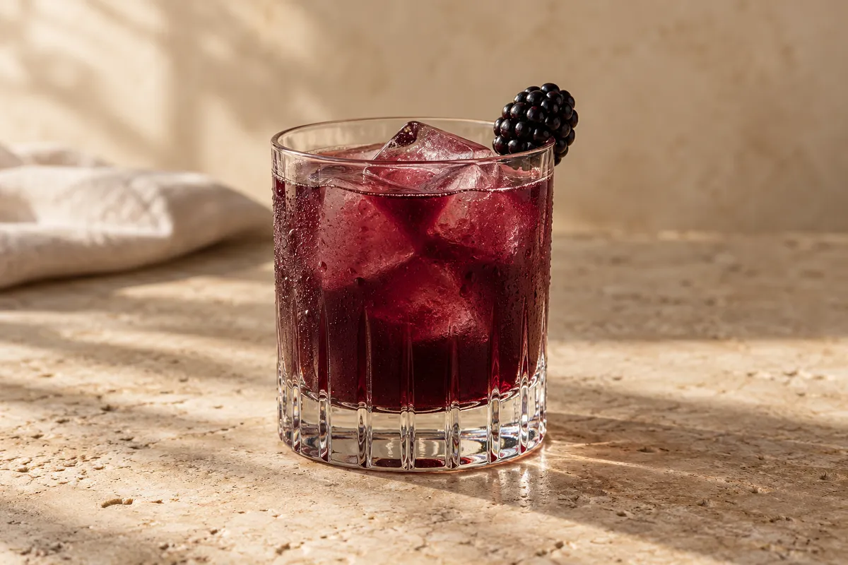 Blackberry Tequila Smash serving suggestion