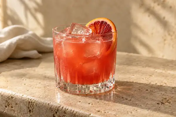 Blood Orange Rum Sour serving suggestion