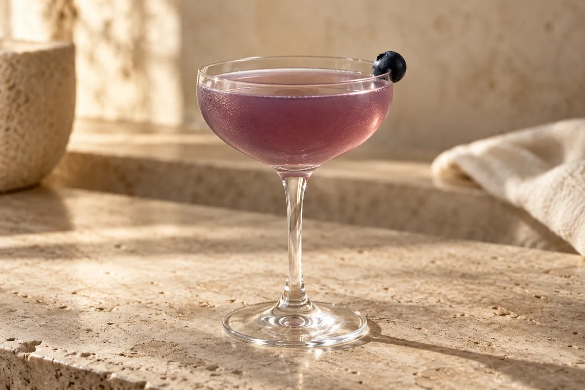 Blueberry Gin Daisy serving suggestion
