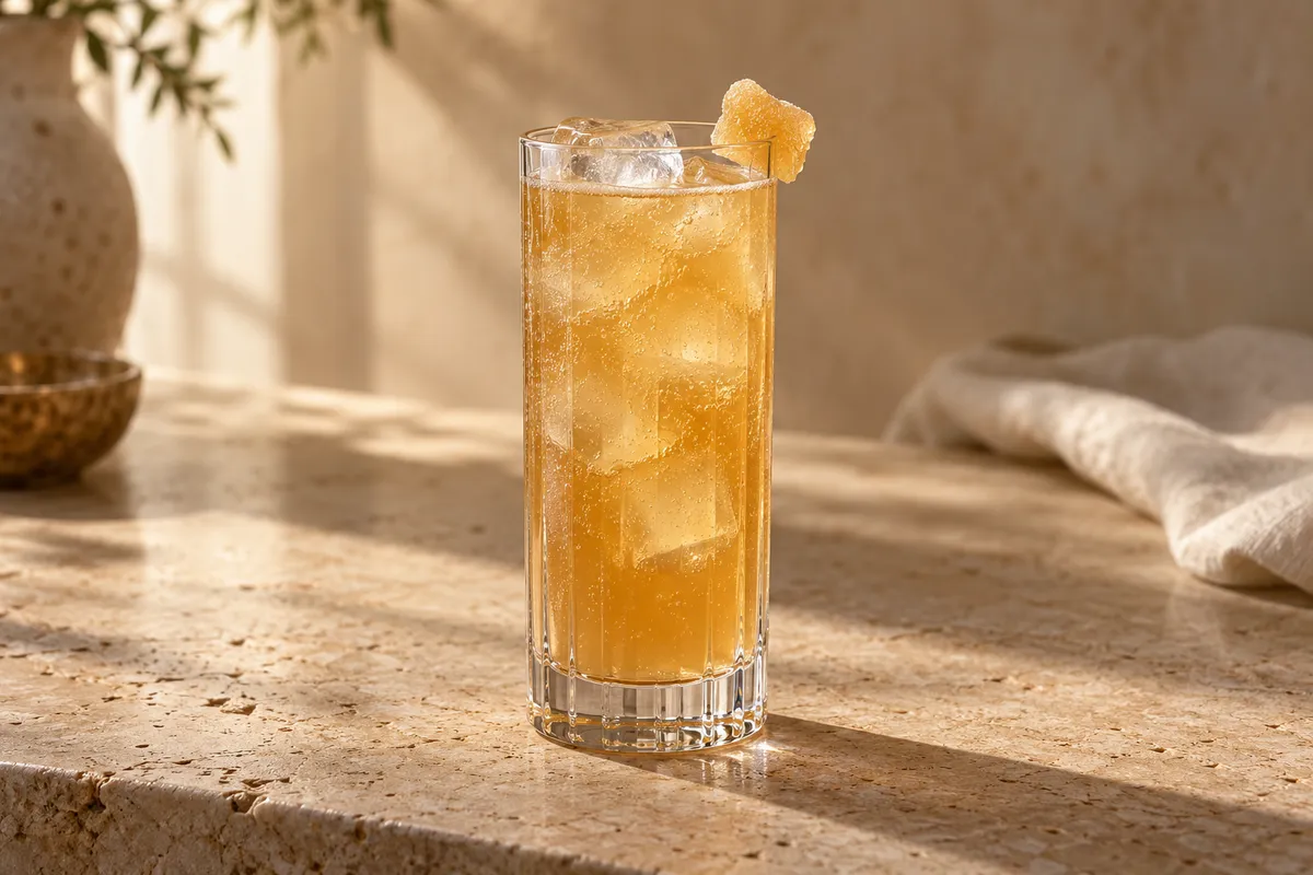 Ginger Bourbon Buck serving suggestion