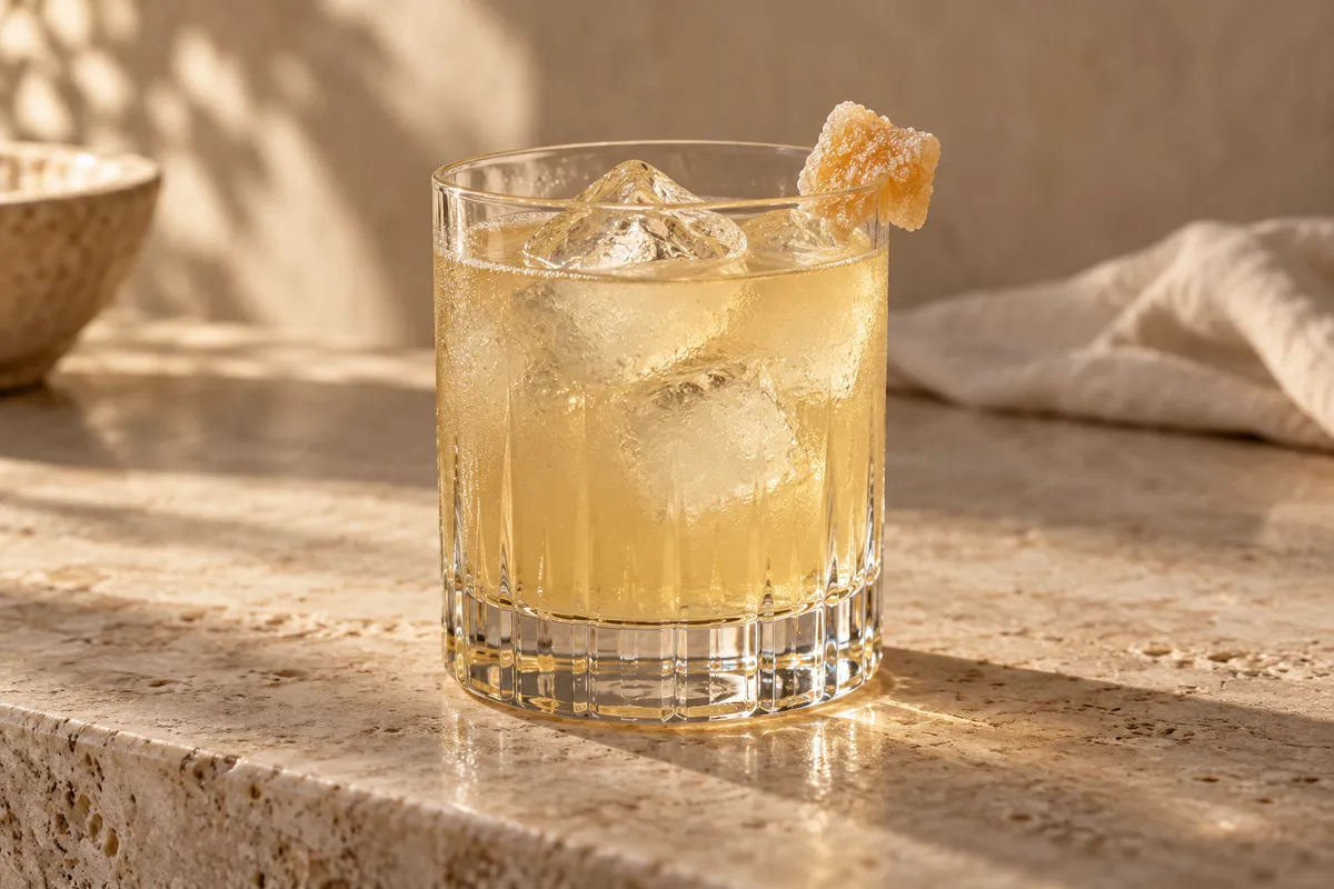 Ginger Rum Smash serving suggestion