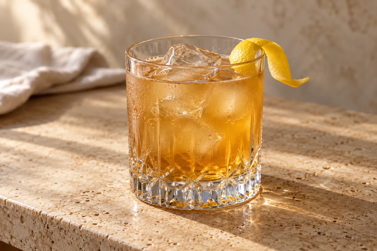 Honey Bourbon Sour serving suggestion