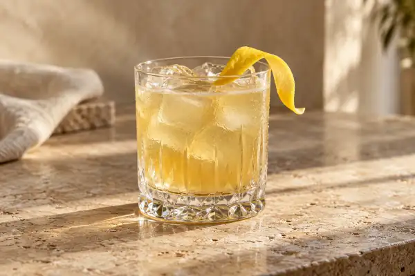 Honey Rum Sour serving suggestion
