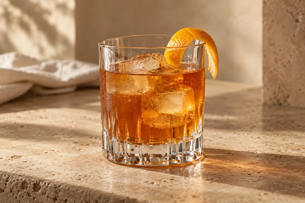 Maple Bourbon Smash serving suggestion