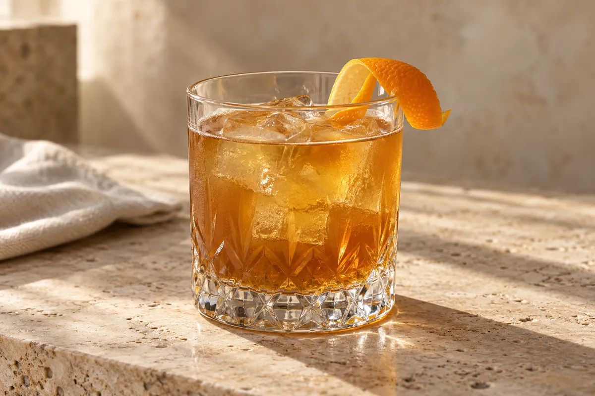 Maple Bourbon Sour serving suggestion