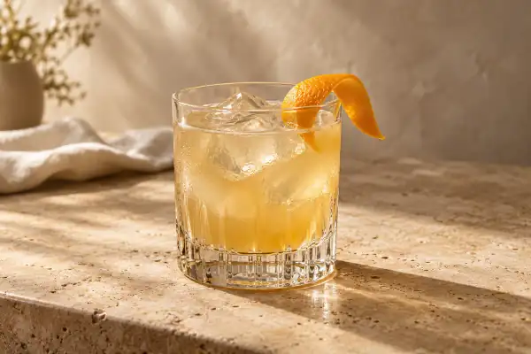 Maple Vodka Sour serving suggestion