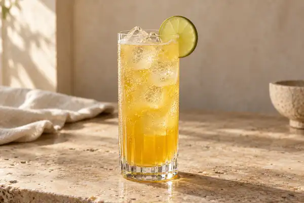 Passion Fruit Gin Collins serving suggestion
