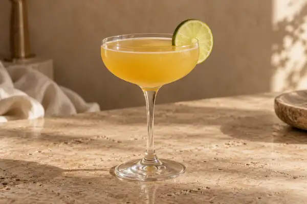 Passion Fruit Gin Daisy serving suggestion