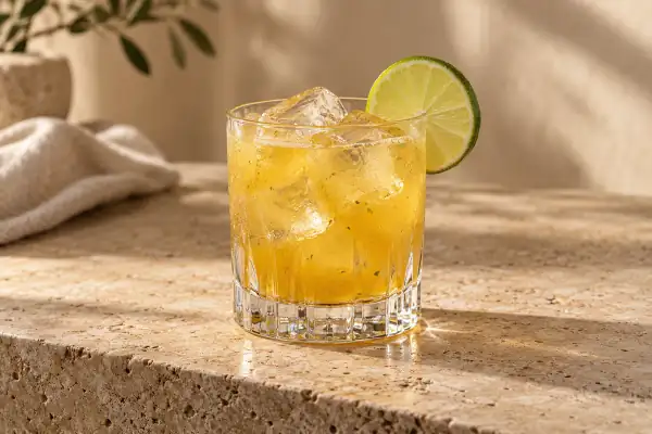 Passion Fruit Gin Smash serving suggestion