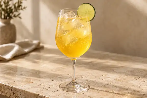 Passion Fruit Gin Spritz serving suggestion