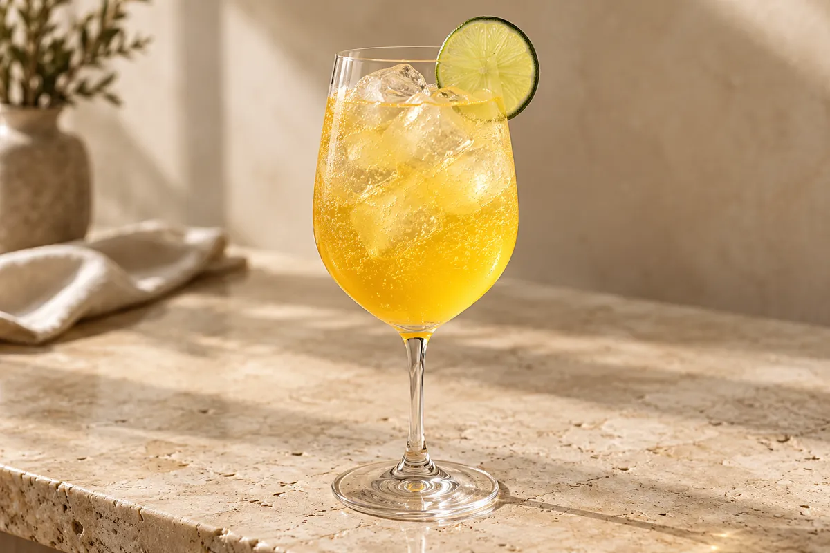 Passion Fruit Gin Spritz serving suggestion