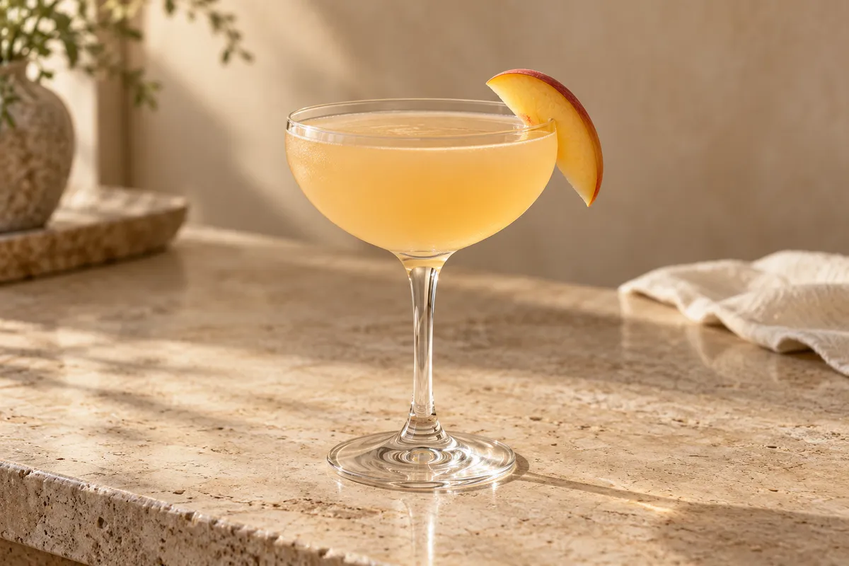 Peach Botanical Daisy serving suggestion
