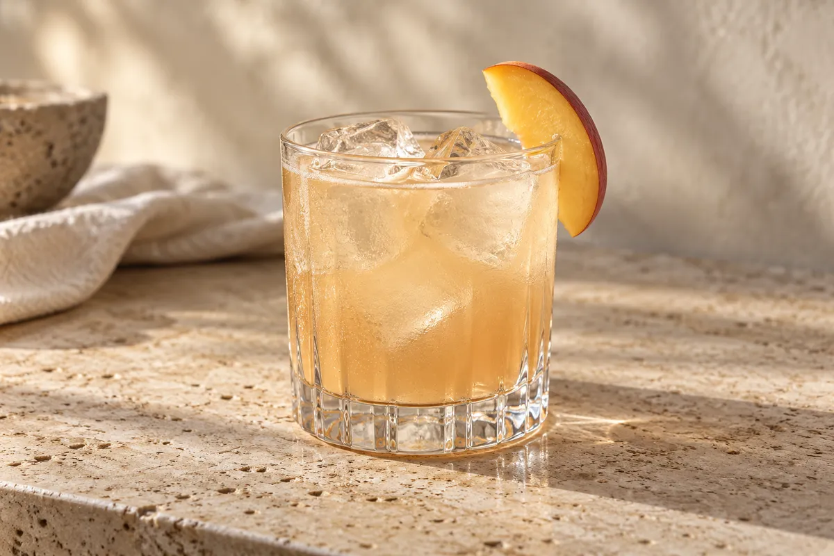 Peach Tequila Sour serving suggestion
