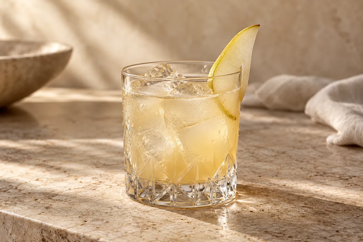 Pear Gin Sour serving suggestion