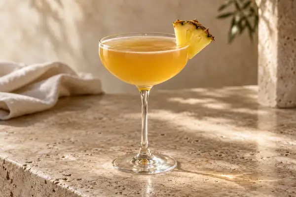 Pineapple Bourbon Daisy serving suggestion
