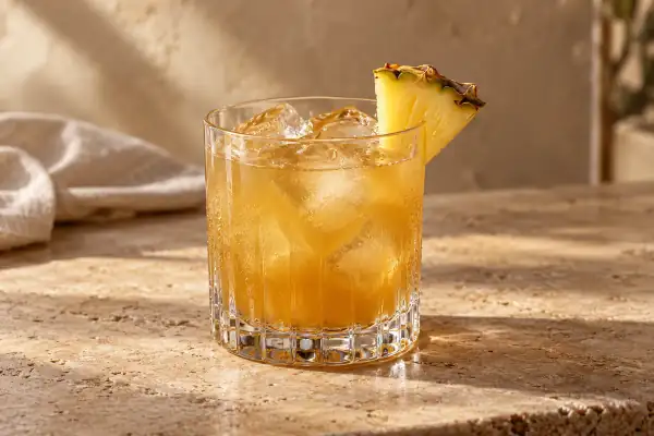 Pineapple Bourbon Sour serving suggestion