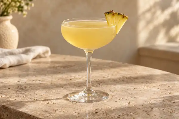 Pineapple Gin Daisy serving suggestion