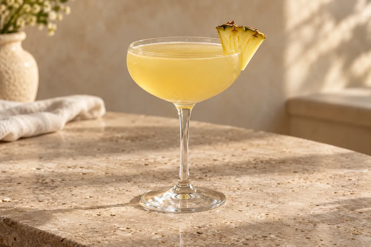 Pineapple Rum Daisy serving suggestion