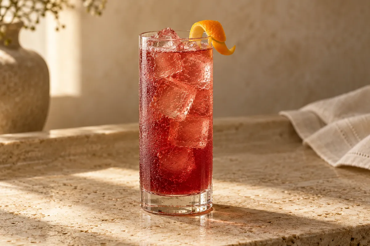 Pomegranate Cognac Buck serving suggestion