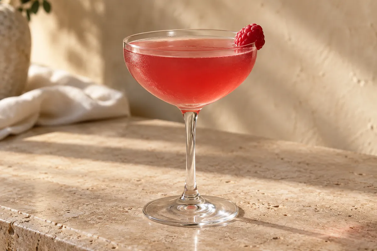 Raspberry Gin Daisy serving suggestion