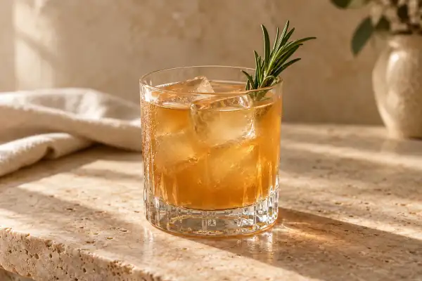 Rosemary Bourbon Sour serving suggestion