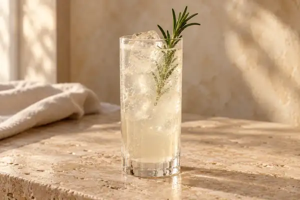 Rosemary Rum Buck serving suggestion