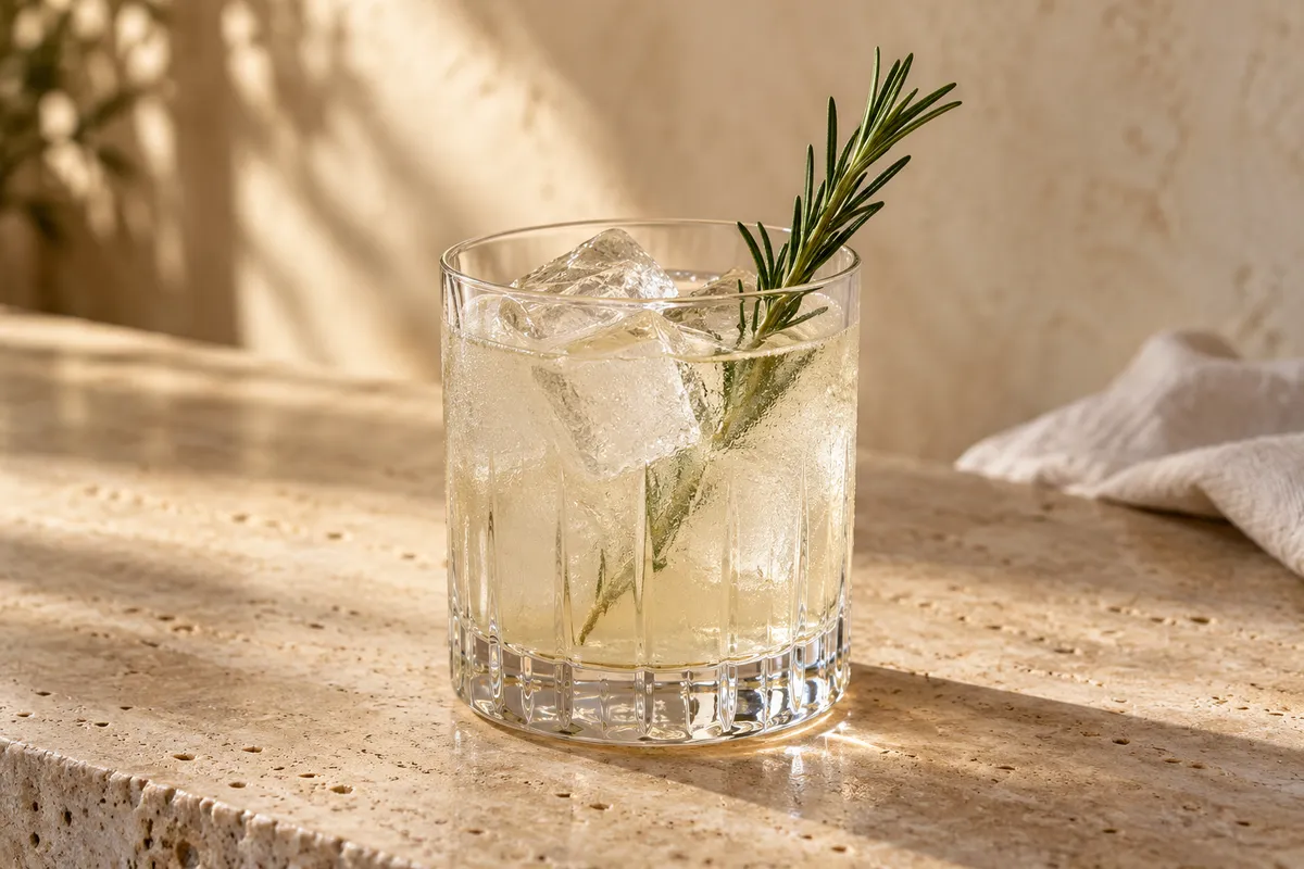 Rosemary Gin Smash serving suggestion