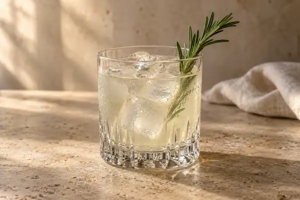 Rosemary Rum Sour serving suggestion