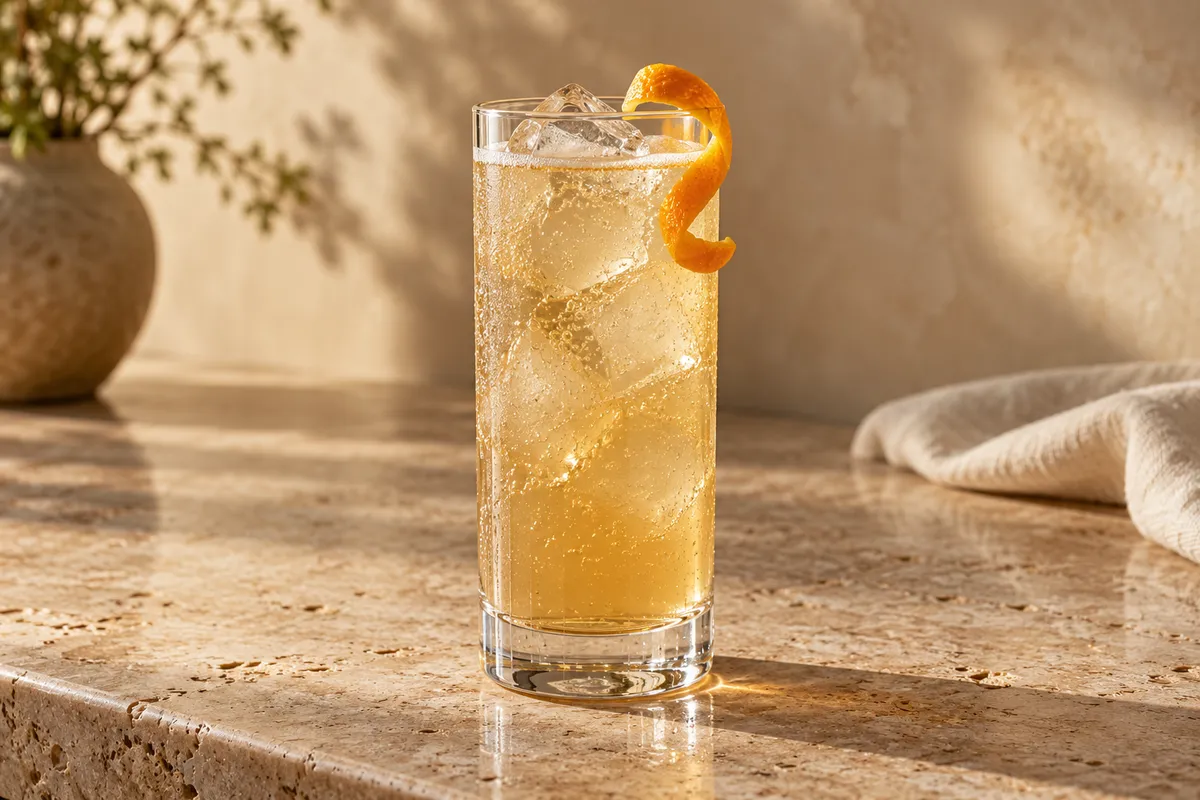 Vanilla Bourbon Buck serving suggestion