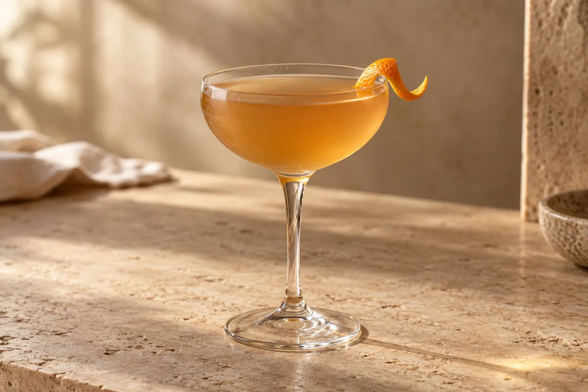 Vanilla Bourbon Daisy serving suggestion