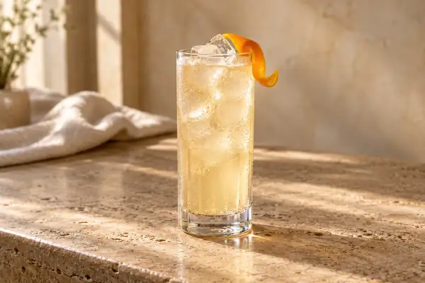 Vanilla Gin Buck serving suggestion