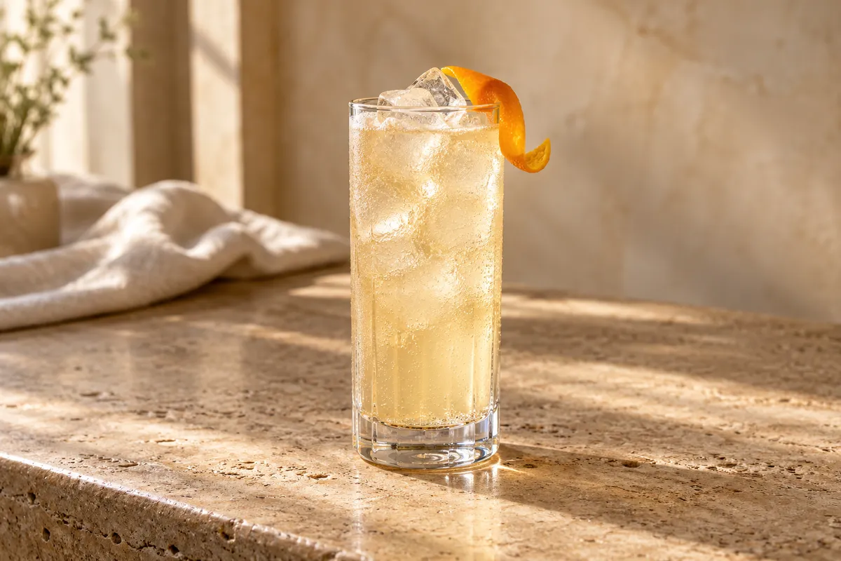 Vanilla Rum Buck serving suggestion