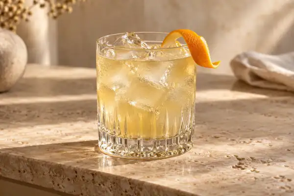 Vanilla Gin Smash serving suggestion