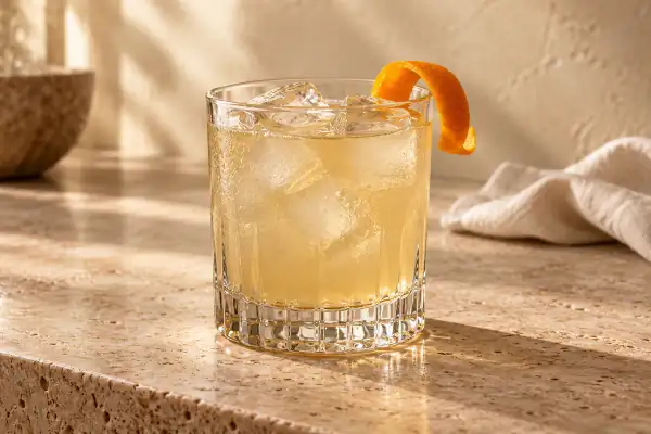 Vanilla Gin Sour serving suggestion