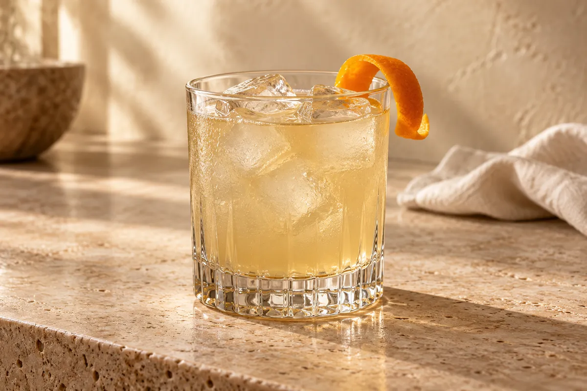 Vanilla Gin Sour serving suggestion