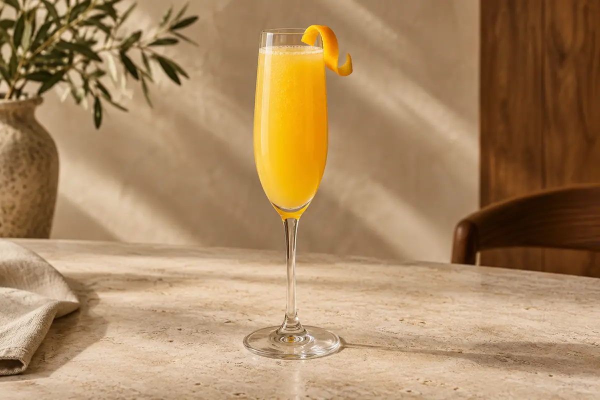 Mimosa serving suggestion